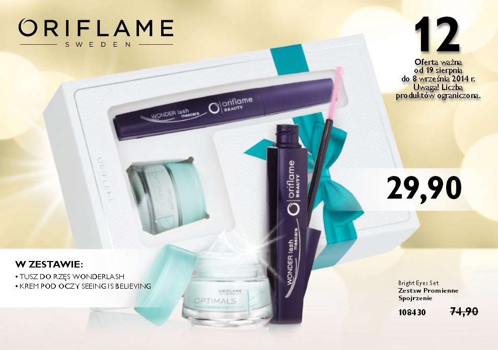 Ulotka wyprzedażowa 12 Oriflame - takich ofert jeszcze nie było