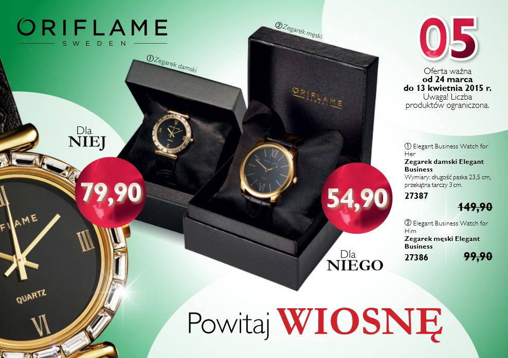 Wiosenna oferta wyprzedażowa Oriflame - powitaj Wiosnę!