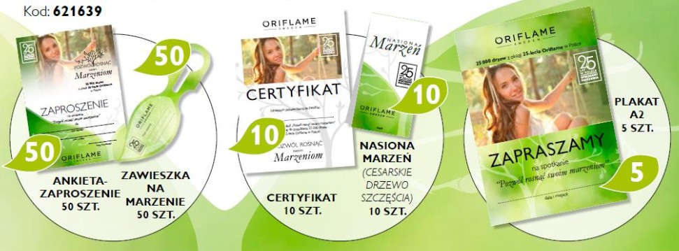 Materialy prospektingowe Oriflame