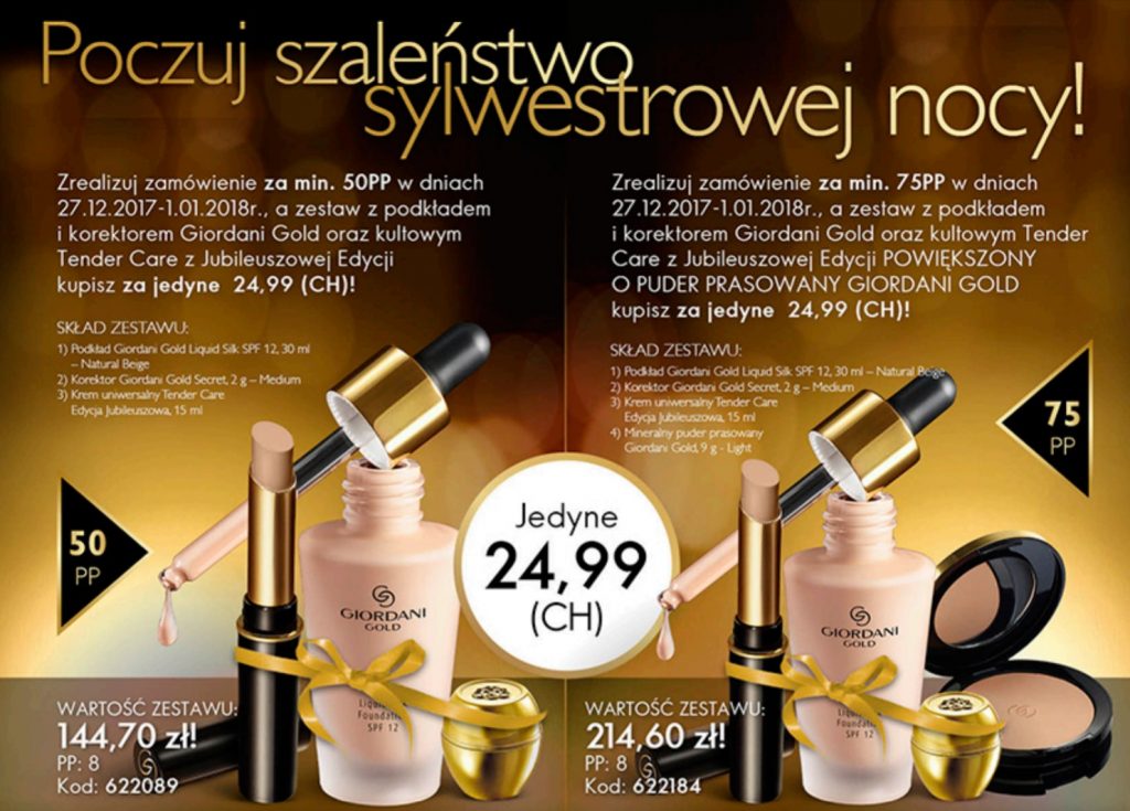 sylwestrowe szaleństwo z oriflame 2018