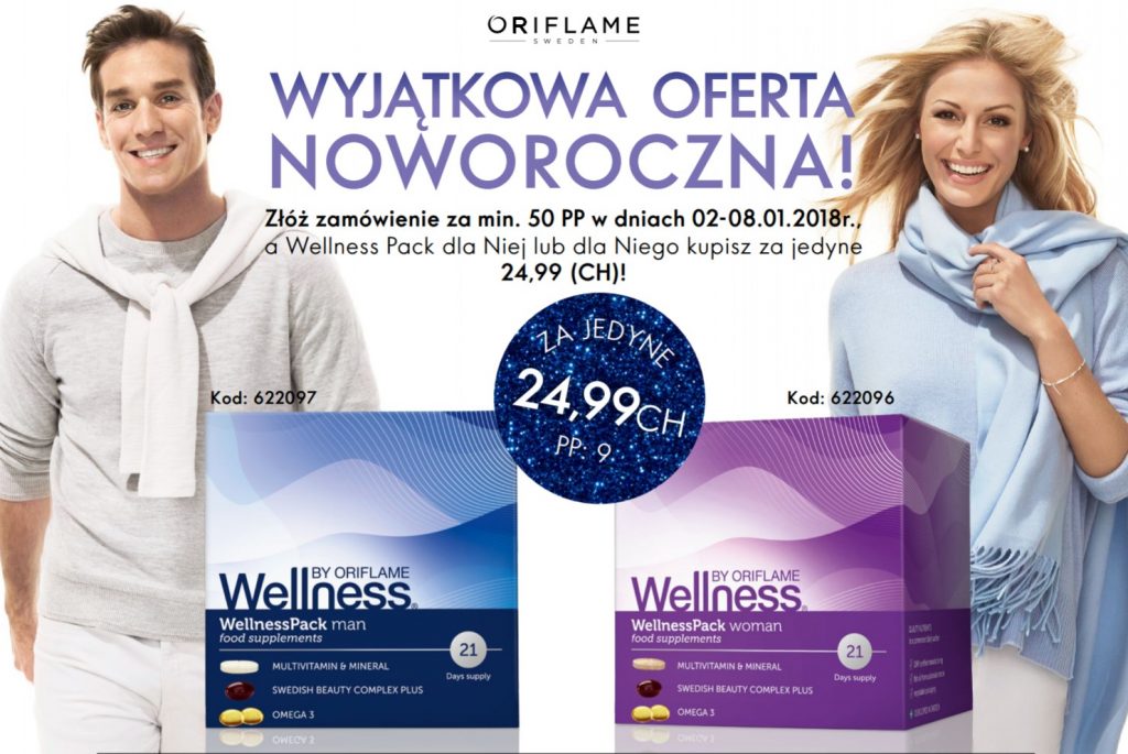 wellnesspack oriflame - oferta noworoczna